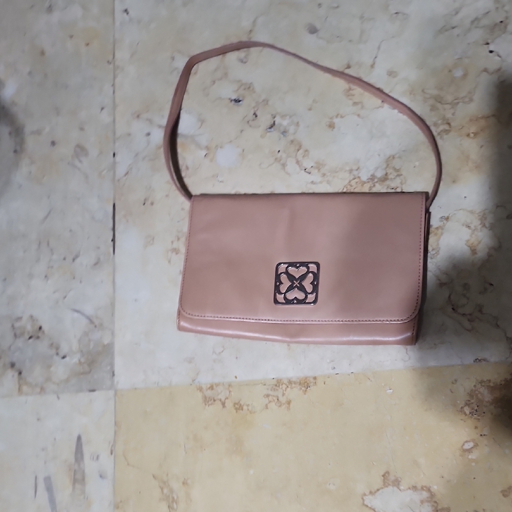 L.K Bennett Tan Leather Wristlet Made ITALY